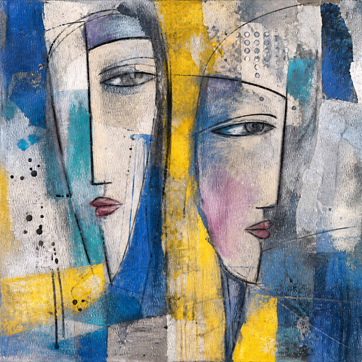 Abstract figurative artwork by Mira Calder